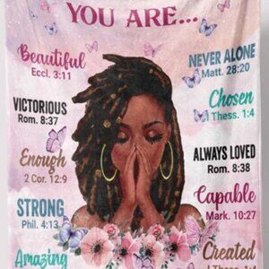 Soft Plush "You Are" Afirmation Throw (NEW)